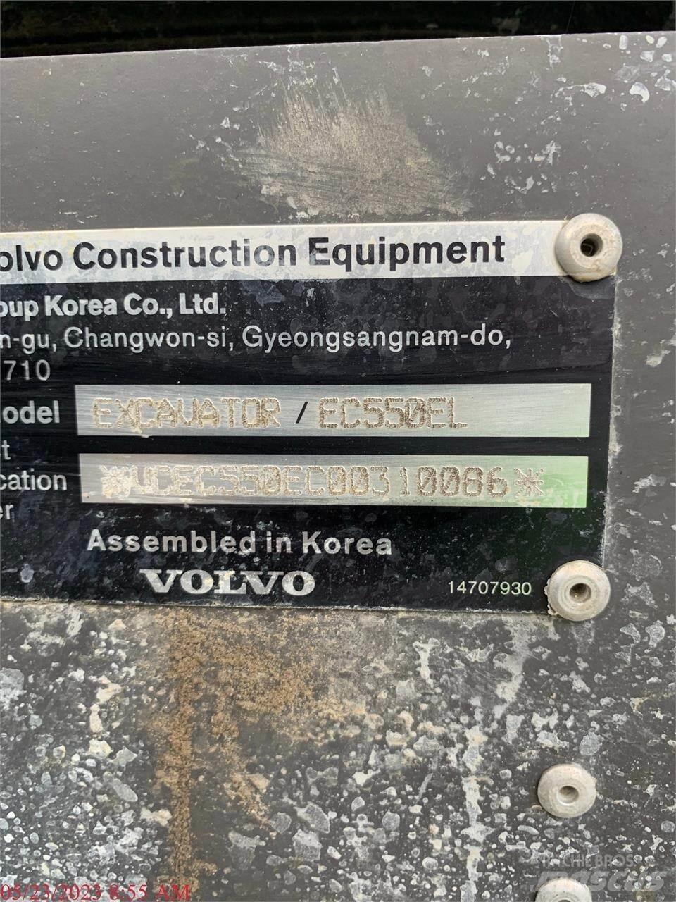 Volvo EC550EL Εκσκαφείς με ερπύστριες
