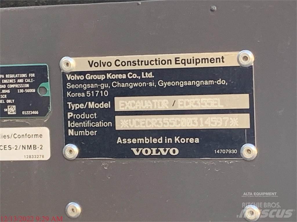 Volvo ECR355EL Εκσκαφείς με ερπύστριες