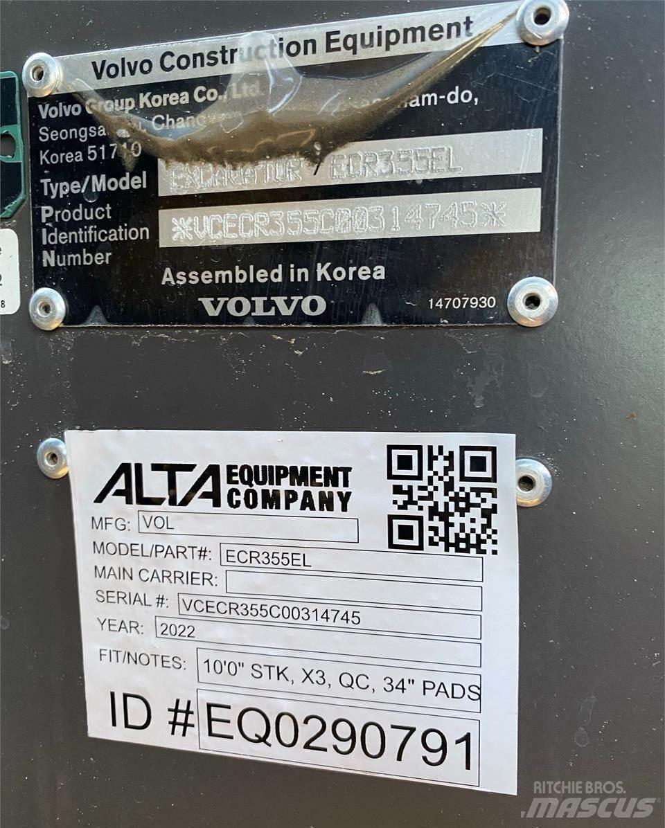 Volvo ECR355EL Εκσκαφείς με ερπύστριες