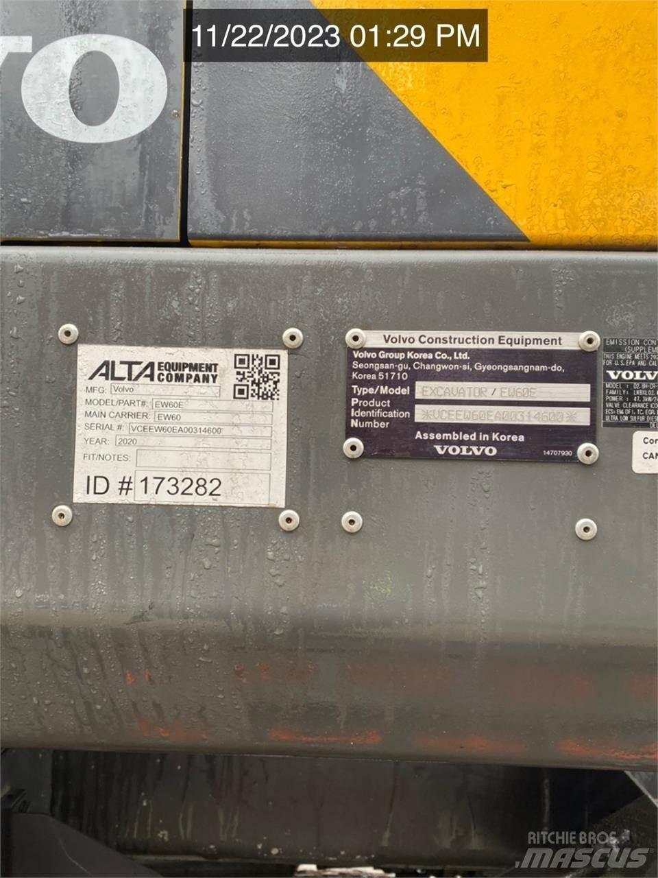 Volvo EW60E Εκσκαφείς με τροχούς - λάστιχα