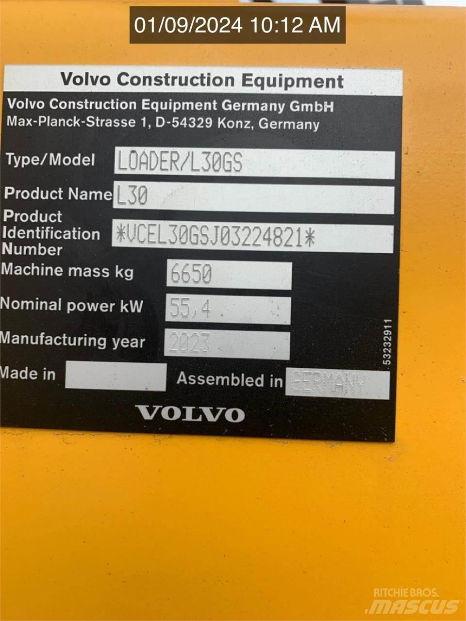 Volvo L30GS Φορτωτές με λάστιχα (Τροχοφόροι)