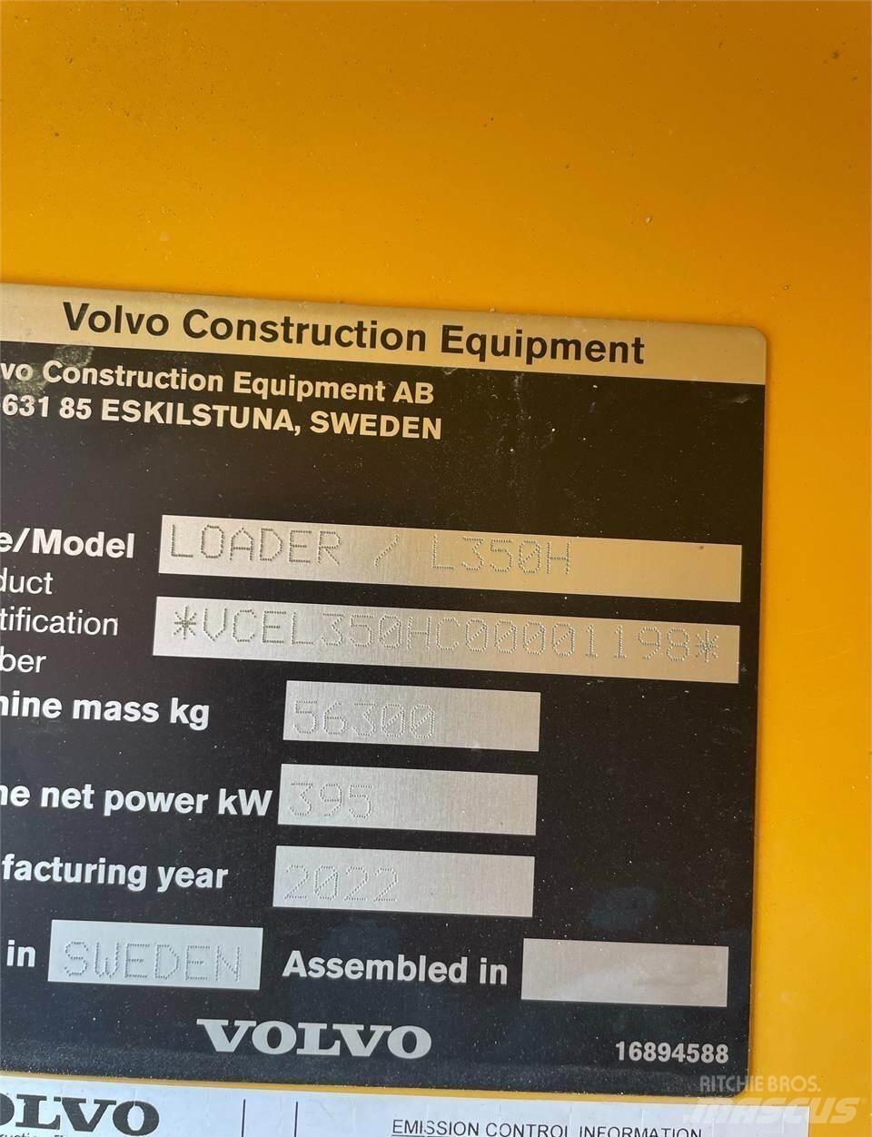 Volvo L350H Φορτωτές με λάστιχα (Τροχοφόροι)