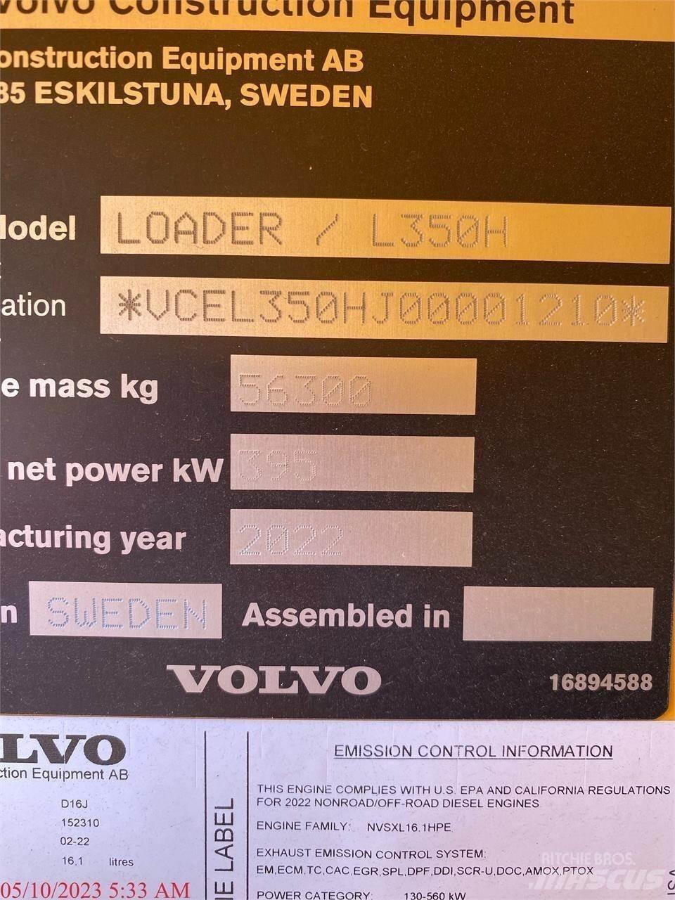 Volvo L350H Φορτωτές με λάστιχα (Τροχοφόροι)
