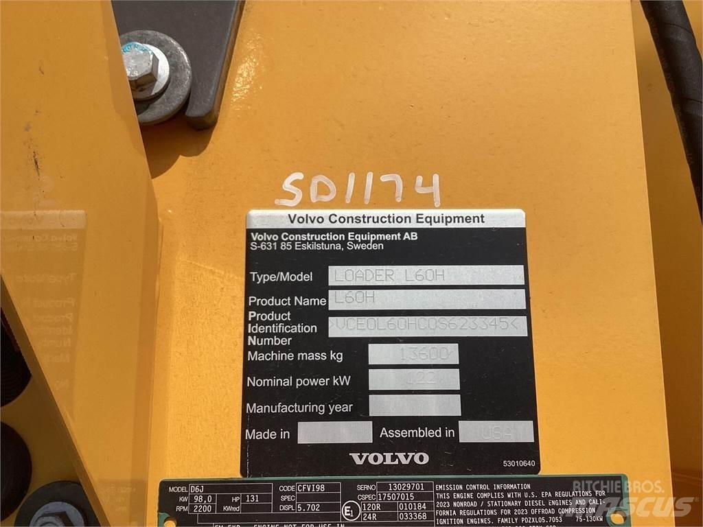 Volvo L60H Φορτωτές με λάστιχα (Τροχοφόροι)