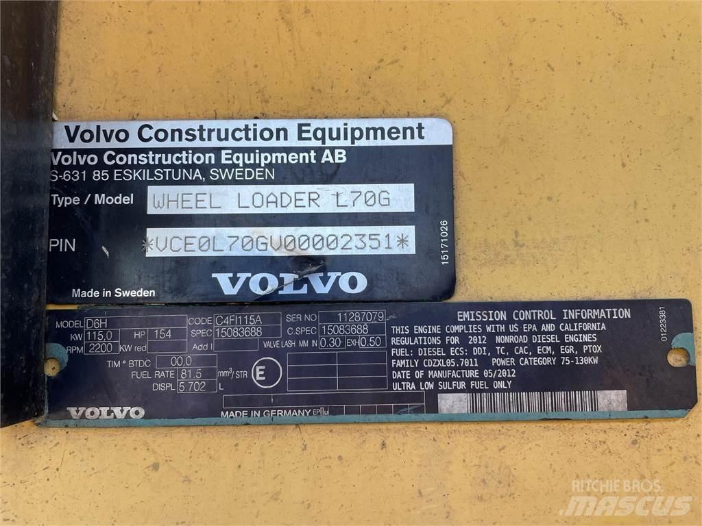 Volvo L70G Φορτωτές με λάστιχα (Τροχοφόροι)