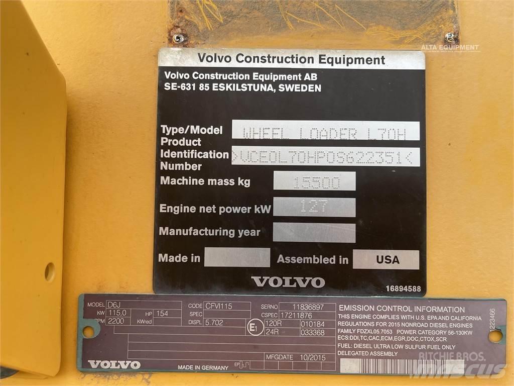 Volvo L70H Φορτωτές με λάστιχα (Τροχοφόροι)