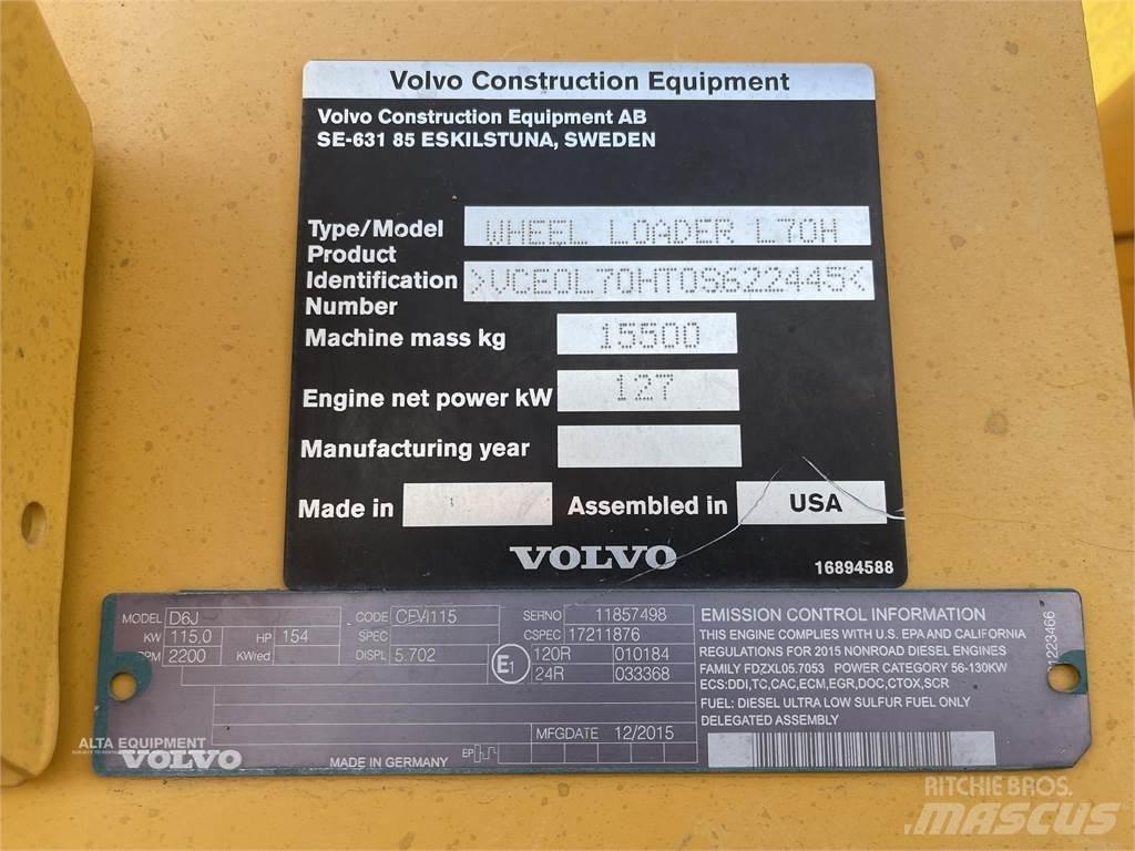 Volvo L70H Φορτωτές με λάστιχα (Τροχοφόροι)