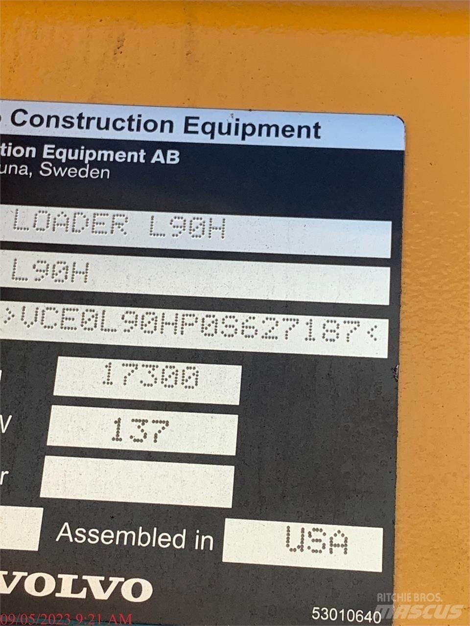 Volvo L90H Φορτωτές με λάστιχα (Τροχοφόροι)