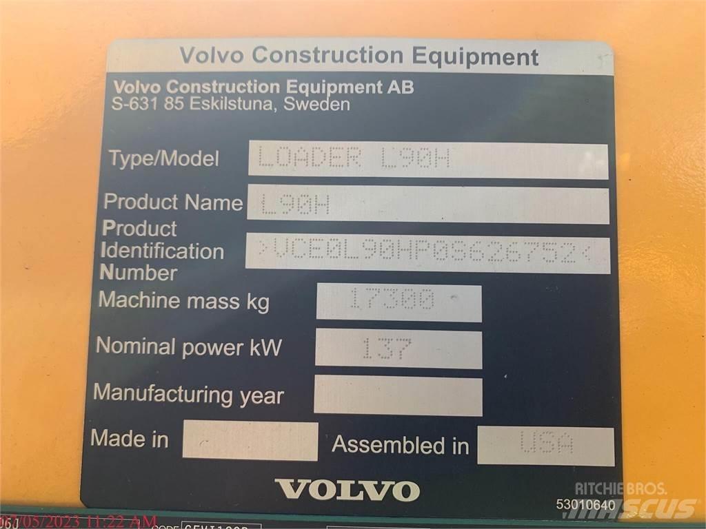 Volvo L90H Φορτωτές με λάστιχα (Τροχοφόροι)