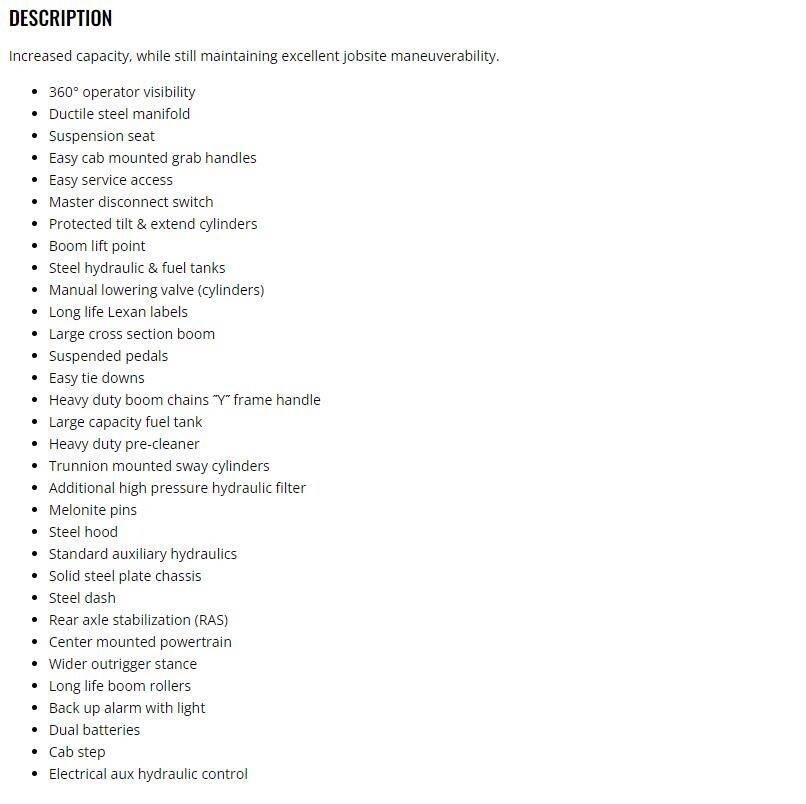 Xtreme MFG XR2045-C Τηλεσκοπικοί ανυψωτές