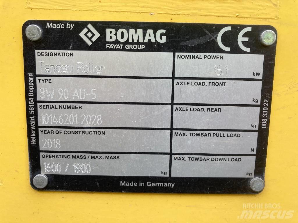 Bomag BW 90 AD-5 Οδοστρωτήρες διπλού κυλίνδρου