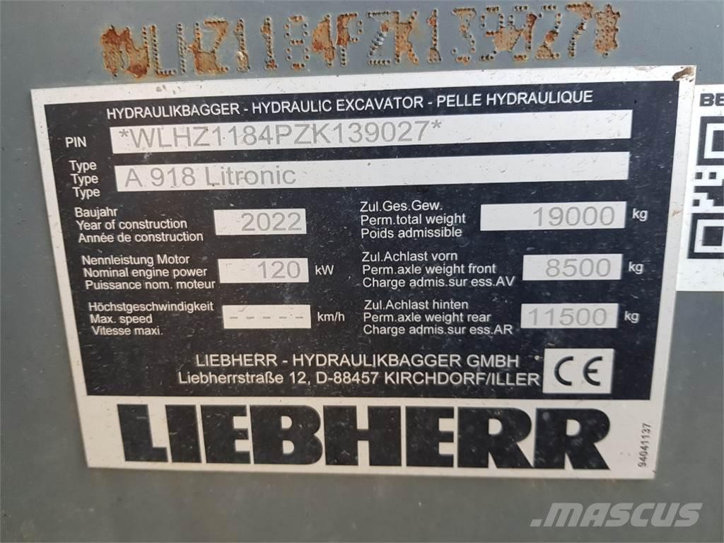 Liebherr A918 Εκσκαφείς με τροχούς - λάστιχα