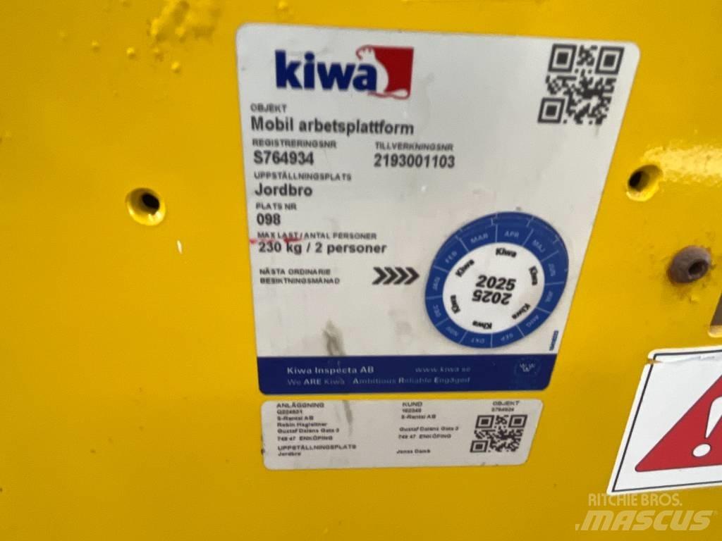Saxlift GMG 930 ED, Ανυψωτήρες ψαλιδωτής άρθρωσης