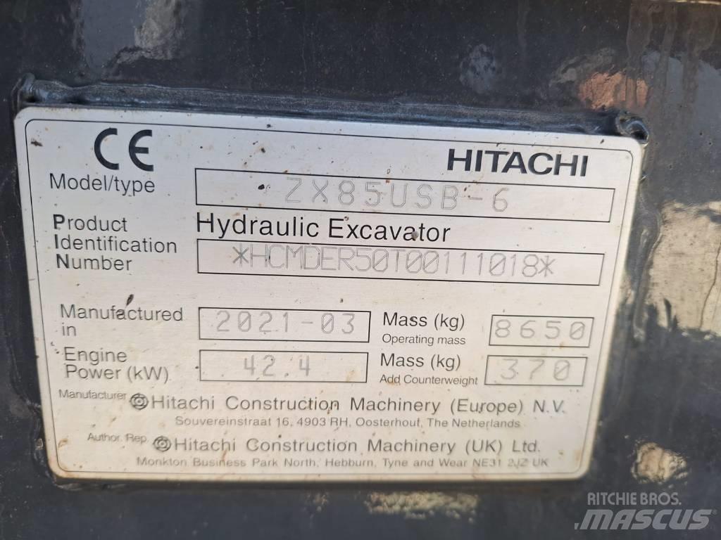 Hitachi ZX85USB-6 Μίνι εκσκαφείς 7t - 12t