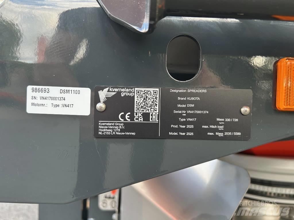 Kubota DSM 1100 Διαστρωτήρες ανοργάνων