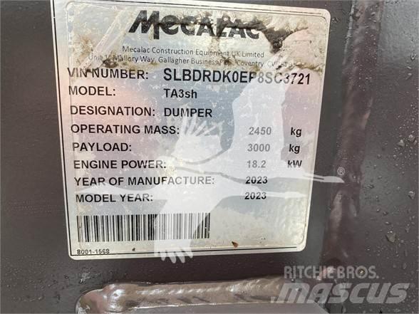 Mecalac TA3SH Dumpers εργοταξίου