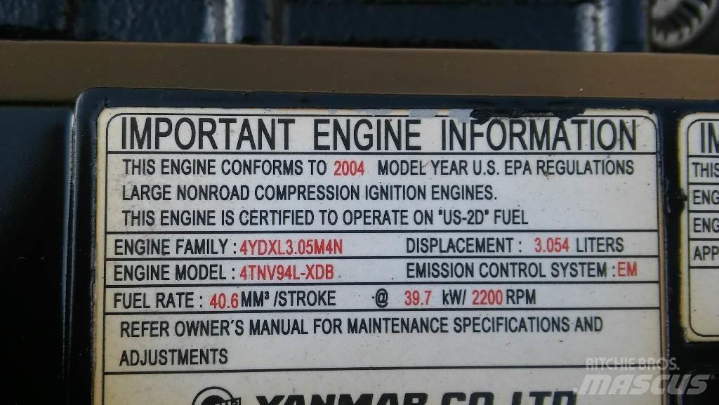 Yanmar 4TNV94L-XDB Εκσκαφάκι (διαβολάκι) < 7t