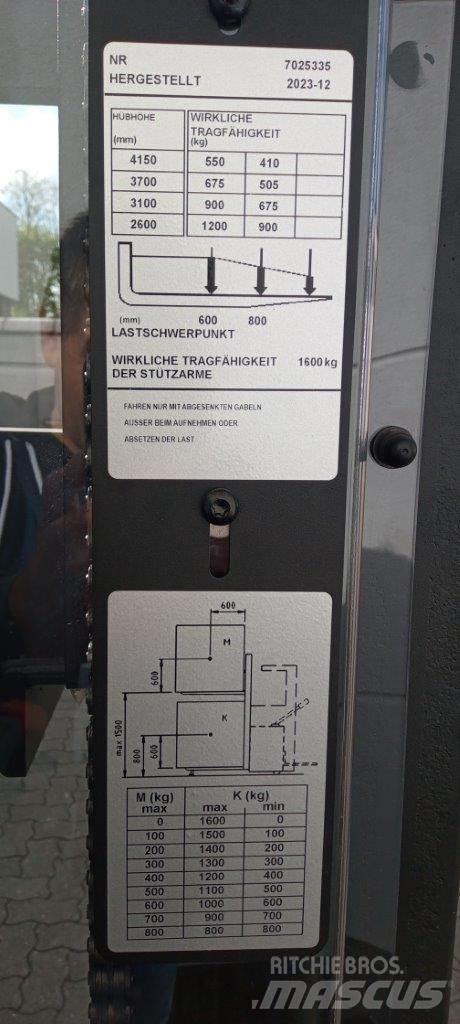 Toyota SWE120L Παλετοφόρα πεζού χειριστή με ιστό