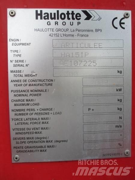 Haulotte HA 15 IP Ανυψωτήρες με αρθρωτό βραχίονα