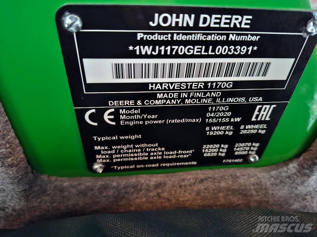 John Deere 1170G Θεριζοαλωνιστικές μηχανές