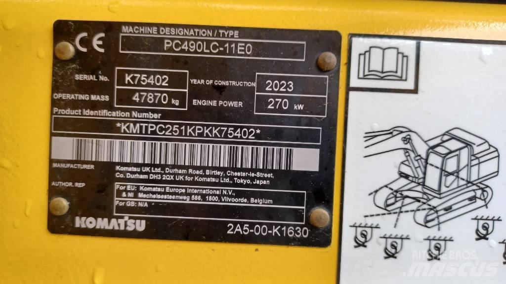 Komatsu PC 490 LC-11 Εκσκαφείς με ερπύστριες