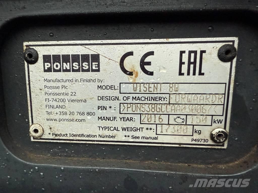 Ponsse WISENT 8W Μεταφορείς ξυλείας