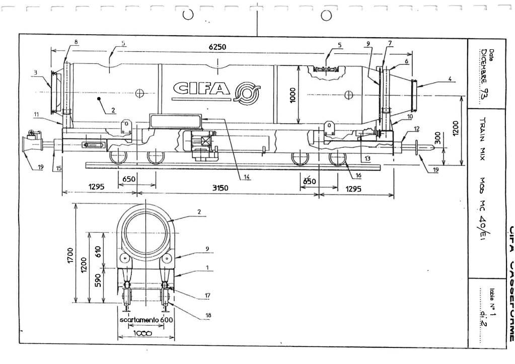 Cifa MC 40/EI Εξαρτήματα σκυροδέματος