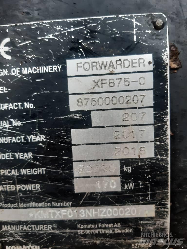 Komatsu 875 Μεταφορείς ξυλείας