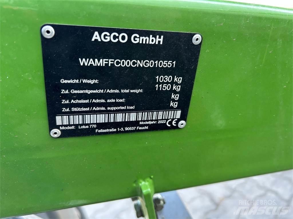 Fendt Lotus 770 Τσουγκράνες και χορτοξηραντικές μηχανές