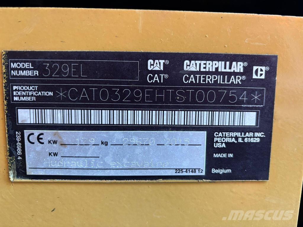 CAT 329 EL AC Εκσκαφείς με ερπύστριες