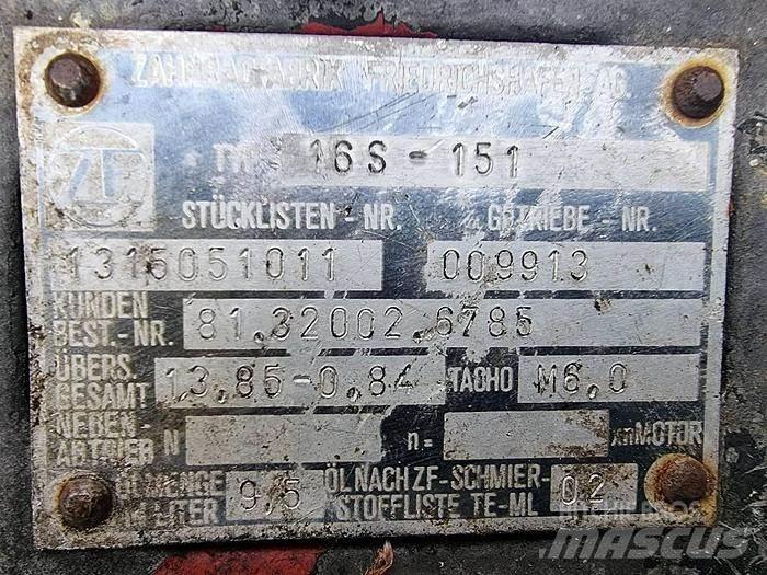 ZF 16 S 151 Μεταφορές - Άλλα
