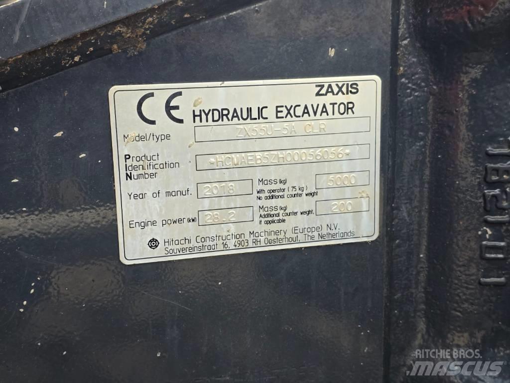 Hitachi ZX55U-5A CLR Εκσκαφάκι (διαβολάκι) < 7t