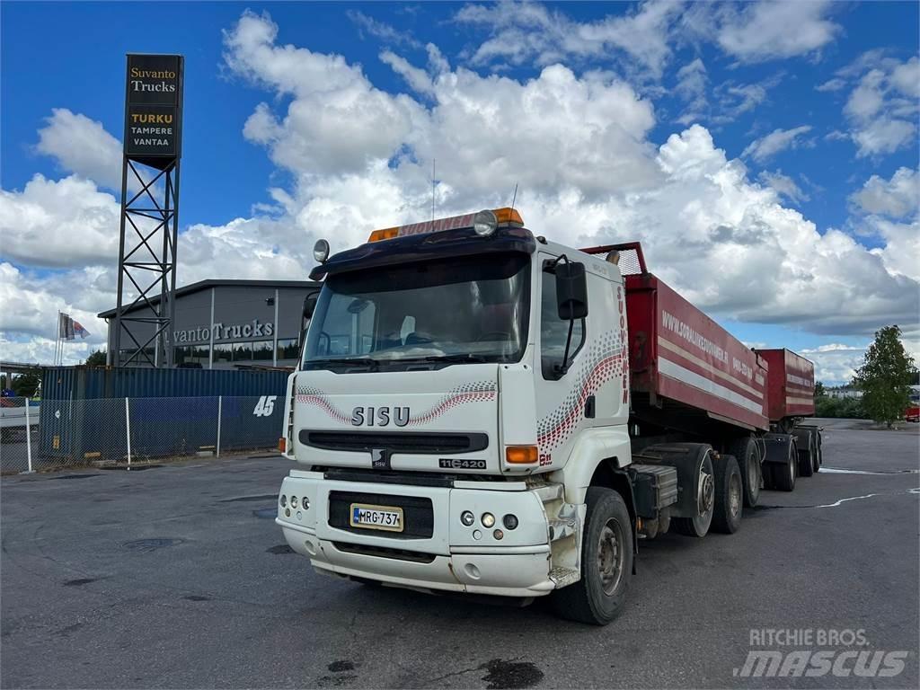 Sisu E11M-420 8X4 Φορτηγά Ανατροπή