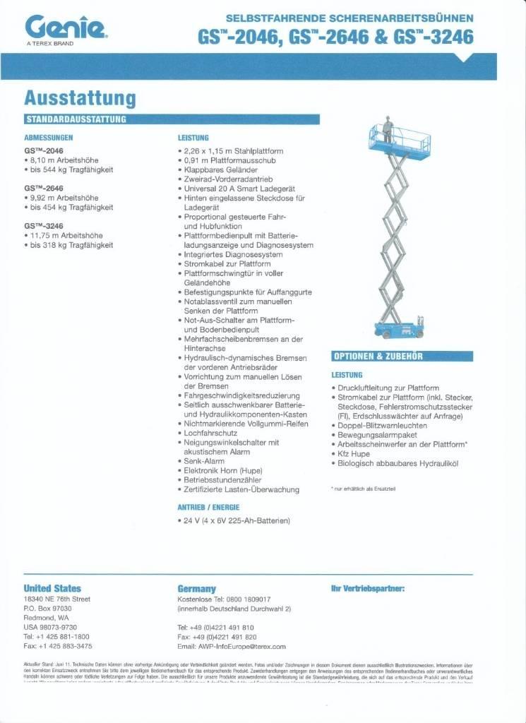 Genie GS 2646 Ανυψωτήρες ψαλιδωτής άρθρωσης