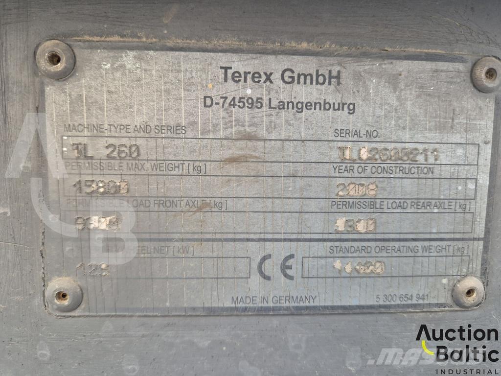 Terex TL 260 Φορτωτές με λάστιχα (Τροχοφόροι)