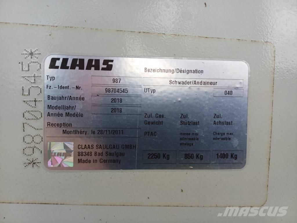 CLAAS Liner 2800 Αναμοχλευτήρες