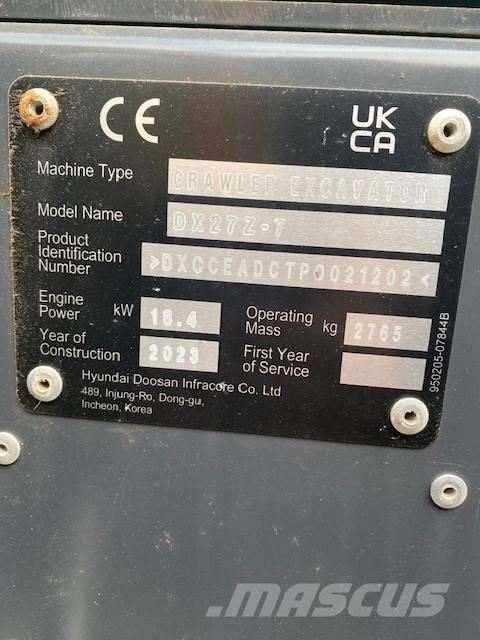 Develon DX 27 Z-7 Εκσκαφάκι (διαβολάκι) < 7t