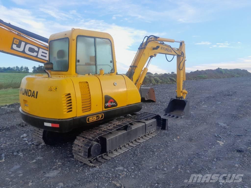 Hyundai R55-7 Εκσκαφείς με ερπύστριες