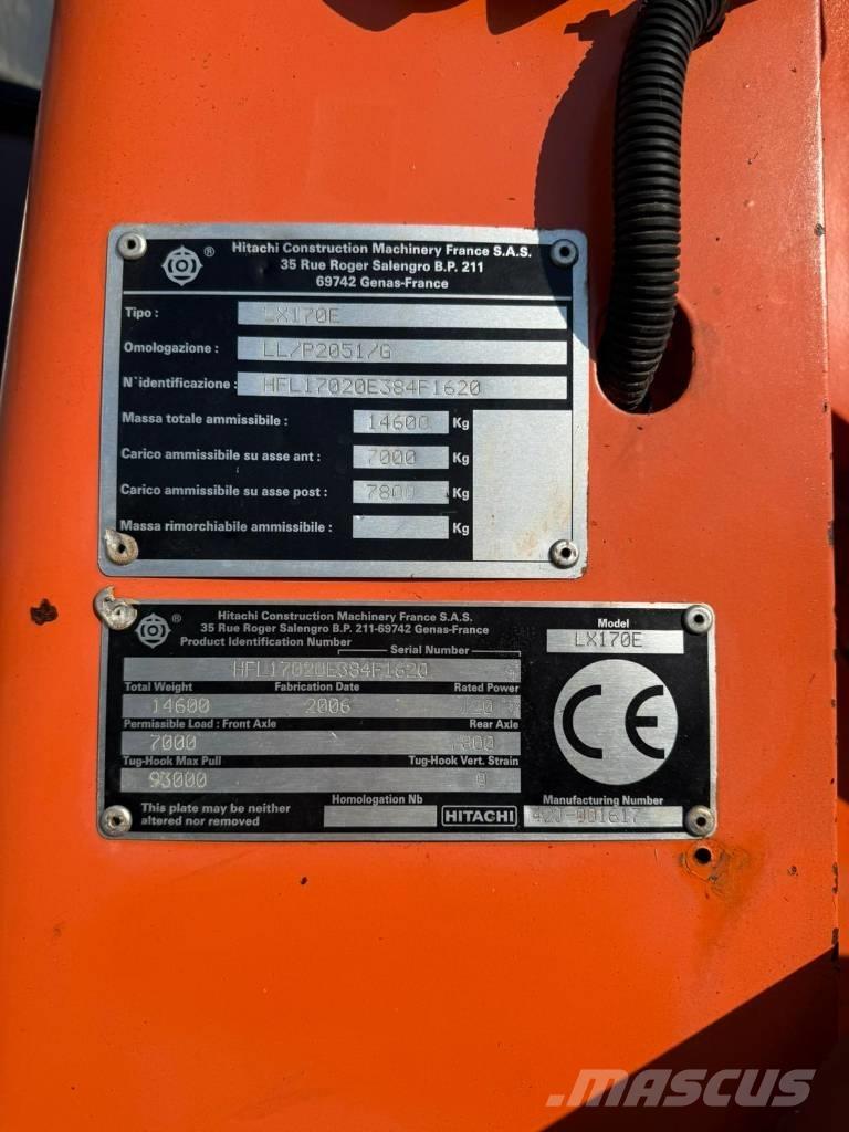 Hitachi LX 170 E Φορτωτές με λάστιχα (Τροχοφόροι)