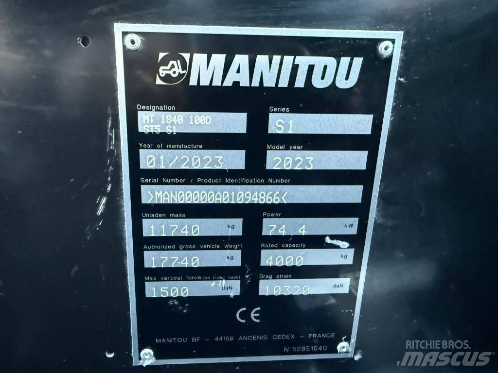 Manitou MT 1840 Τηλεσκοπικοί ανυψωτές