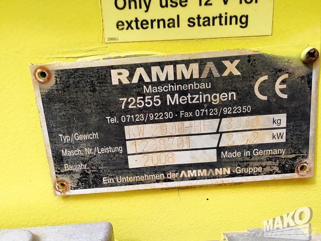 Rammax RW 2900 Οδοστρωτήρες διπλού κυλίνδρου