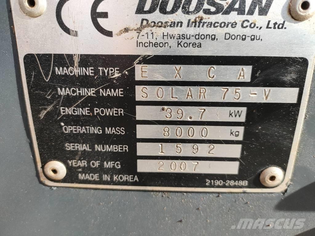 Daewoo Solar 75 Μίνι εκσκαφείς 7t - 12t