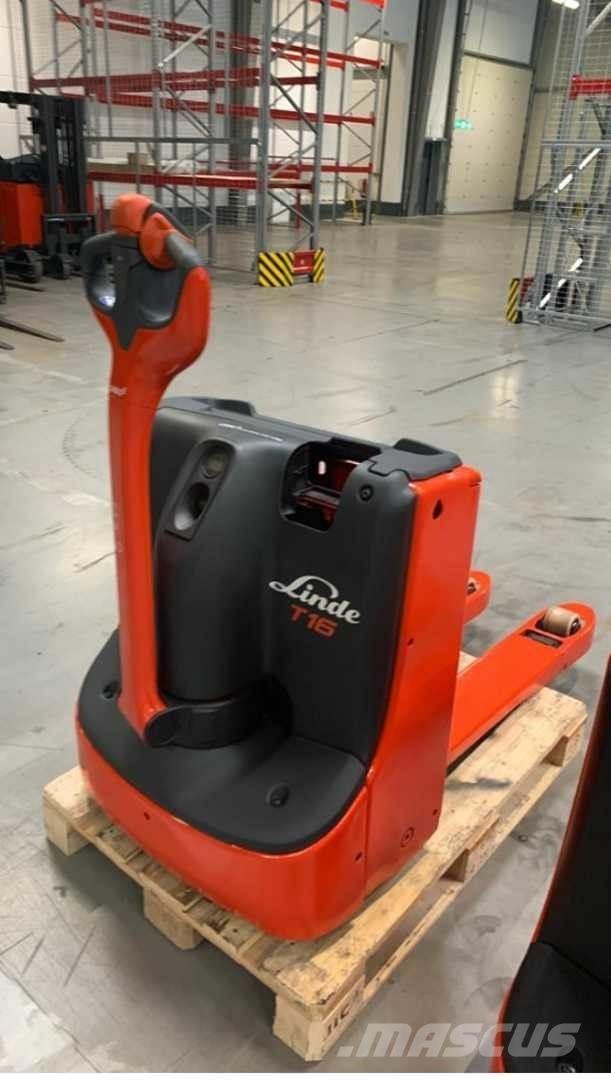 Linde T16 Παλετοφόρα πεζού χειριστή με ιστό