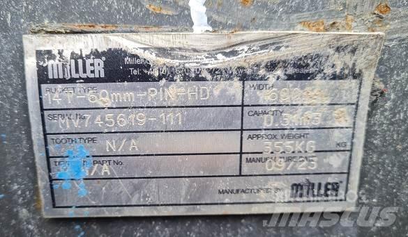  2' BUCKET, 60mm PINS Κουβάδες