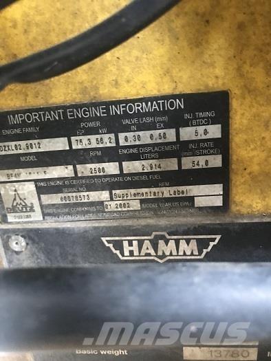 Hamm ROLLER HD70 Οδοστρωτήρες διπλού κυλίνδρου