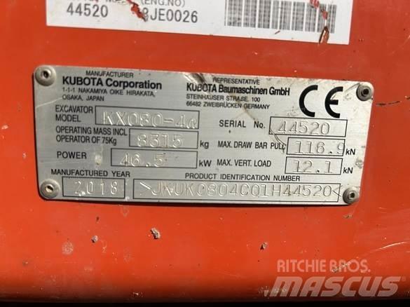 Kubota KX080 - 4 Κατασκευές - Άλλα