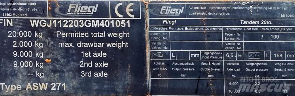 Fliegl Gigant ASW 271 Ανατρεπόμενες ρυμούλκες