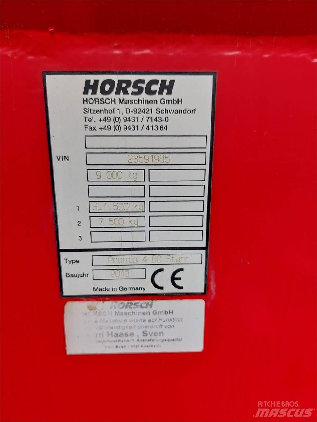 Horsch Pronto 4DC Άλλες μηχανές οργώματος και εξαρτήματα