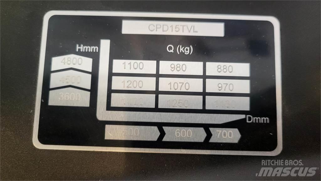  CPD15TVL T4800 Ηλεκτρικά περονοφόρα ανυψωτικά κλαρκ