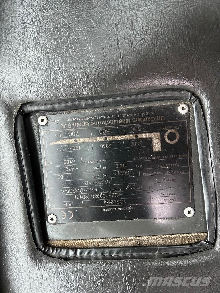 UniCarriers L25Q Ηλεκτρικά περονοφόρα ανυψωτικά κλαρκ